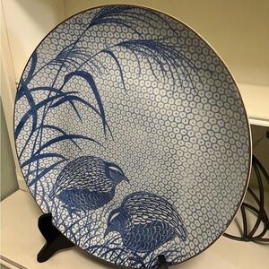 Blue and White Decorative Plate